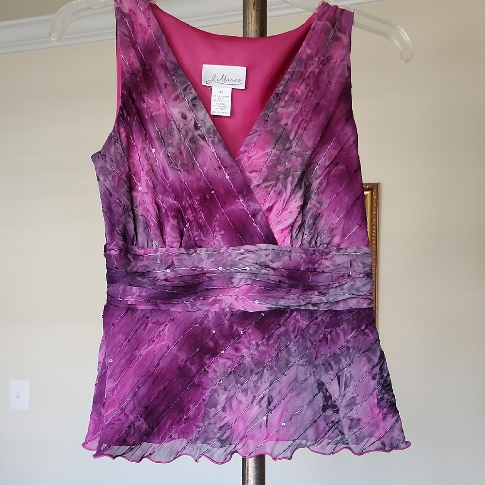 J Marco Sleeveless Dressy Top